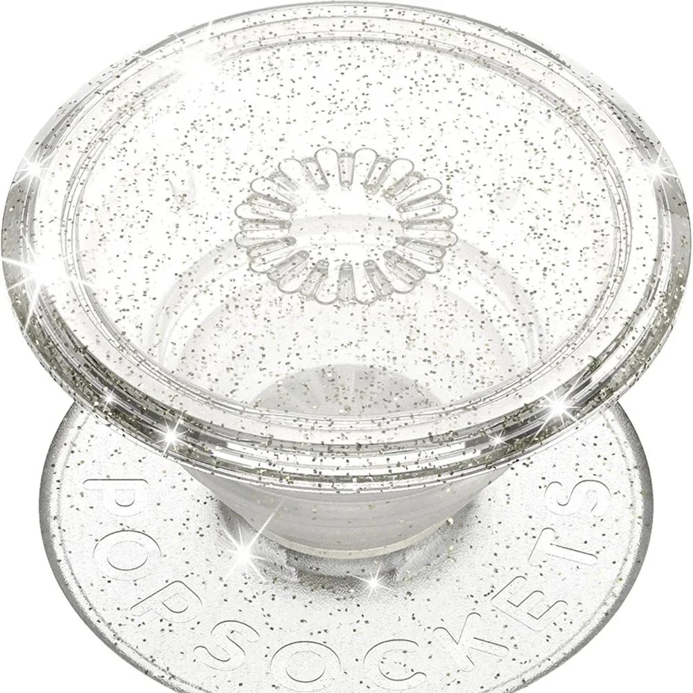 PopSockets PopGrip Silver sparkly Phone Grip